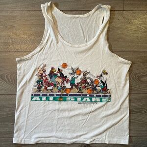 1992 Looney Tunes 90s Retro Basketball Tank Top